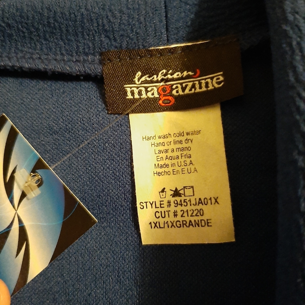 NWT Fashion Magazine Turquoise Blazer